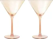 Maxwell & Williams Glamour Martini Glass 230ML Set of 2 Coral Gift Boxed