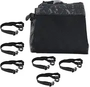 Ｓｉｍｈｏａ Pool Storage Bag Swimming Pool Hanging Organizer Mesh Poolside Pouch Holder for Balls