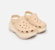 Crocs Mega Crush Clogs Women's 5 Men's 3 Shitake Beige Nude Pink JP21 UK3 EU34-5