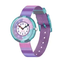 在飛比找Yahoo奇摩購物中心優惠-FLIKFLAK 兒童手錶 紫色條紋 STRIPY PURP