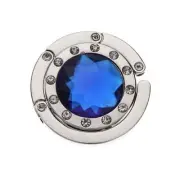 PORTABLE HANDBAG PURSE TOTE BAG Folding Table HOOK HANGER - SAPPHIRE - US SELLER