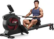 SNODE WR77 Water Rowing Machine with Bluetooth, Rower Machine for Home Use Water Resistance, Support Dragonboat Rowing and Paddling, 331 LBS Capacity (WR77)