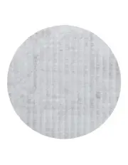 [Rug Culture] Bubble Round Machine Washable Rug in Silver