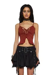 [Current Mood] Play Your Cards Right Cami Top-Red