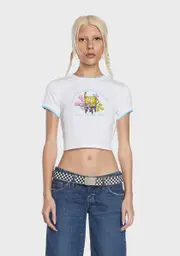 [Dolls Kill x SpongeBob] Procrastination Station Baby Tee
