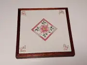 Hand Made Mahogany and Ceramic Tile Trivets for Hot Pans