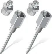 2 Pcs Grease Needle Nozzle, Needle Grease Adapter with 1/8-Inch NPT Threads, Gre
