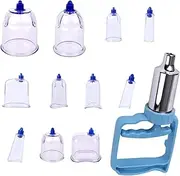 11 Cups Blood-Purging Bloodletting Canister Vacuum Cupping Device Household Air-Pumping Gas Tank Blood Silting Cupping Cup Cupping Tools