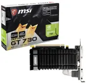 MSI NVIDIA GeForce GT 730 2GB HDMI/Dual-Link DVI-D Low Profile Graphics Card