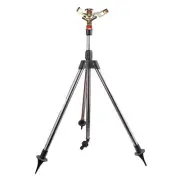 Automatic Rotating Sprinkler w/Tripod 360°Watering Nozzle for Garden Irrigation
