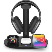 4 in 1 Wireless Charger Headphone Stand for iPhone Apple Watch Airpods Pro