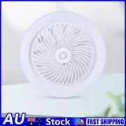 AU 10 Inch Aromatherapy Small Ceiling Fan with LED Light Remote Control for Bedr