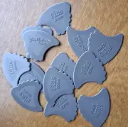 Dunlop 444R Nylon Fins .80 Dark Gary 12 Picks