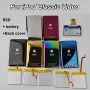 2TB SSD Upgrade + 2000mAh Battery for iPod Classic 6/7th 256GB 2TB Video 5th LOT