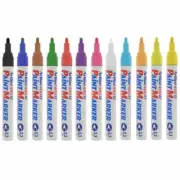 12 x Artline 400XF 140042 Paint Markers OUTDOOR PERMANENT 2.3mm BULLET Assorted