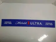 NEW Michelob Ultra Light Beer Bar Mat Rubber Bar Rail Pour Spill Mat 24"x3.25”