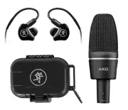 AKG C3000 Studio Recording Condenser Microphone Mic+Mackie Bluetooth Monitors