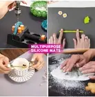 3 Pcs/Set Silicone Placemat Heat Insulation Table Mat Protector Pad