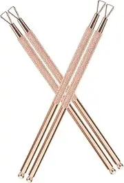 PAMINGONO Ergonomic Handle Nail Art Tool Set 4pcs Cuticle Pusher Scraper Gel Remover for Salon Use