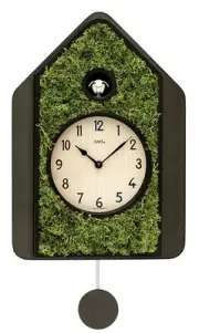 Modern quartz Cuckoo Clock with cuckoo call AM W7497 NEW