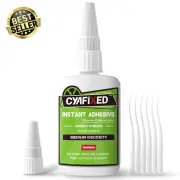 Super Glue Liquid, Instant Clear Cyanoacrylate Medium Viscosity Adhesive, 2oz