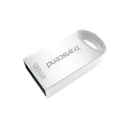 128GB Transcend JetFlash 710S Silver Metallic USB3.1 Flash Drive