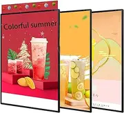 LED Advertising Light Box,Slim LED Light Box,LED Movie Poster Frame, Plug-in Advertising Frame Display, Slim Snap Aluminum Alloy LED Light Box,for Poster Advertising Menu(43.5 * 60cm)