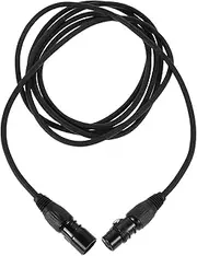 TEHAUX Plated Pin XLR Cable for Recording Balanced Male to Female Mic Cable Braided Design for Speakers and Mixers for Audio Transmission