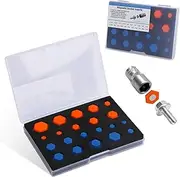 21 PCS Magnetic Socket Insert Adapter Set - Upgraded Separated - SAE and Metric 5/16" - 7/8", 8mm - 19mm for Efficient and Easy Work