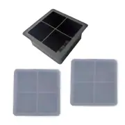 3 Pcs Round Ice Cube Tray Environmental Protection Mold Handmade