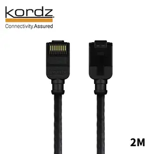 Kordz PRO CAT6 28AWG極細高速網路線 黑 2m