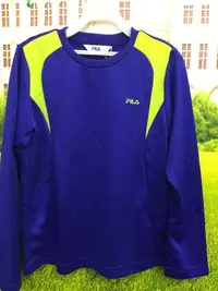 在飛比找Yahoo!奇摩拍賣優惠-FILA 帥氣的衣服寶藍加綠杉 有135.155牌價1480