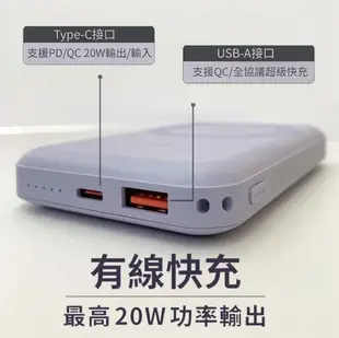 WiWU Cube 磁吸無線行動電源(10000mAh) - 紫色新上市