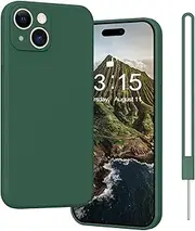iPhone 15 Case, YUANDMI Phone Case iPhone 15 6.1 Inch Ultra Thin with Microfibre Lining, Scratch-Resistant All-Round Protection Case, Shockproof Case for iPhone 15 2023 Green