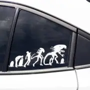 Alien Xenomorph Car Sticker HR Giger Egg to Alien Queen Evolution Vinyl Decal Al