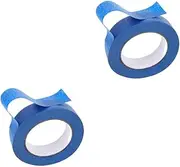 SOLUSTRE 2pcs Car Spray Tape Electric Tape Black Spray Paint Black Duct Tape Clear Duct Tape Paint Tape for Walls Wrapping Tape for Presents Masking Tape Masking Master Textured Paper Blue