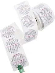 Hohopeti 1 Roll Adhesive Candle Jar Warning Labels Removable Decals for Candle Safety English Printing Practical Stickers and Containers