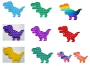 Push Pop for it Bubble Fidget Toy Sensory Stress Relief Special Needs Dinosaur