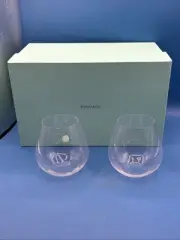 TIFFANY & Co.Set of 2- 20oz. RIEDEL STEMLESS WINE Glasses/ CRYSTAL NEW In BOX