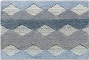 Indoor Door Mat Household Entry Door Floor Mat Bathroom Living Room Bedroom Foot Carpet Multifunction Shaggy Velvet Rug(Blue,40x60 cm)
