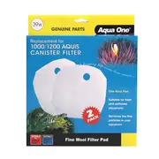 Aqua One Fine Filter Wool Pad 39w for 1000/1200 Aquis Canister Filter (Pack of 2)