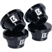 Ballards Kawasaki KXF Black Alloy Rubber Killers
