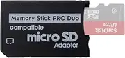 PSP Memory Stick Adapter, Funturbo Micro SD to Memory Stick PRO Duo MagicGate Card for Sony PlayStation Portable, Camera, Handycam