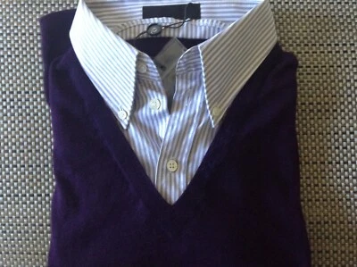 $895 ALEXANDER McQUEEN 100% Cashmere Vneck NWT