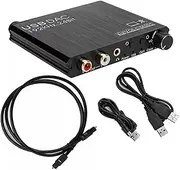 Digital to Analog Audio Converter DAC Optical Coaxial to Stereo L/R RCA 3.5mm Audio Adapter