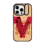 iPhone 16 Pro Impact Ring Stand Case MagSafe Compatible V BY AF ILLUSTRATIONS
