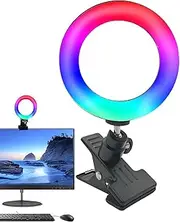 Selfie Ring Light | 4.5-Inch Flashing Camera Light - Portable LED Selfie Light, Rotatable Selfie Phone Light with Phone Clip for Phone, Laptop, Makeup
