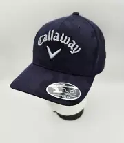 Callaway Camo Flexfit Snapback Golf Hat Navy Blue Flexfit Tech 110 New