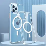 For iPhone 16 15 14 13 12 Pro Max Case Clear Shockproof Wireless Charging Cover