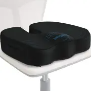 Seat Cushion for Office Desk Chair, Memory Foam, Non-Slip, Cushion Back, Coccyx,